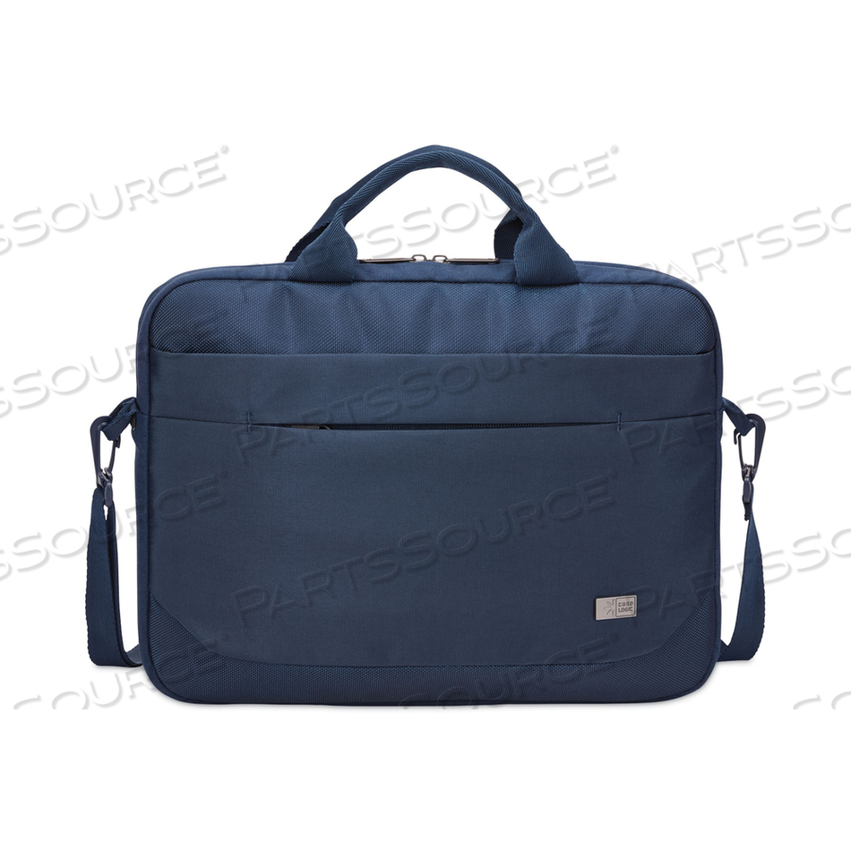 ADVANTAGE LAPTOP ATTACHE, FITS DEVICES UP TO 15.6", POLYESTER, 16.1 X 2.8 X 13.8, DARK BLUE 