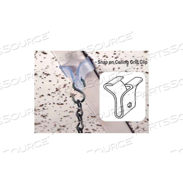 SNAP ON CEILING GRID CLIP by Clip Strip Corp. SNAP ON CEILING GRID CLIP by Clip Strip Corp.