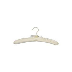 16" DELUXE SATIN-PADDED HANGER, IVORY, STANDARD HOOK, 100/CASE by Beverly Coat Hangers Co Inc