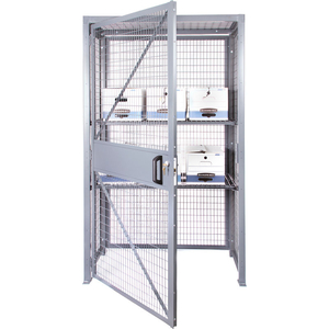 STOR-MORE LPC-4818 LOSS PREVENTION SECURITY CABINET 48"W X 18"D X 84"H SINGLE DOOR UNASSEMBLED by Folding Guard