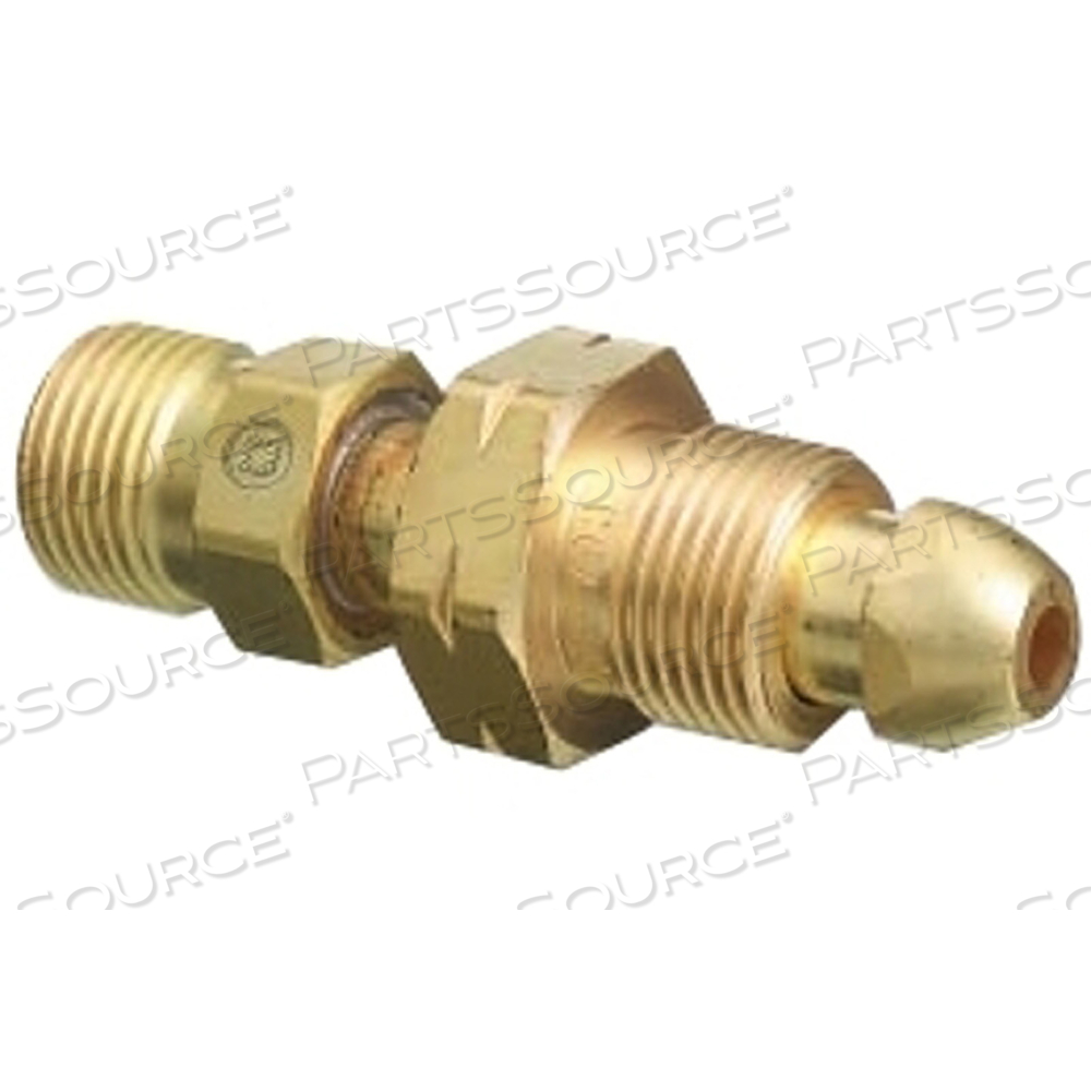 BRASS CYLINDER ADAPTORS, FROM CGA-510 POL ACETYLENE TO CGA-300 COMMERCIAL ACETYLENE by Western Enterprises BRASS CYLINDER ADAPTORS, FROM CGA-510 POL ACETYLENE TO CGA-300 COMMERCIAL ACETYLENE by Western Enterprises