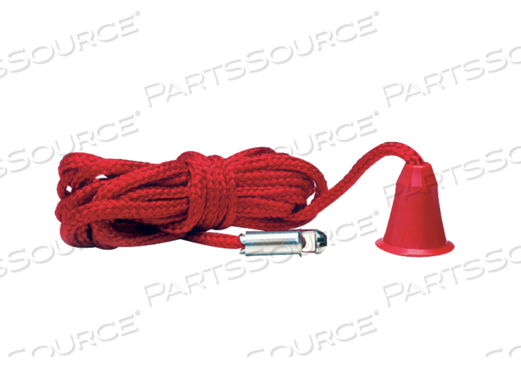 RED CORD WITH PENDANT AND CONNECTOR, 7' by Crest Healthcare
