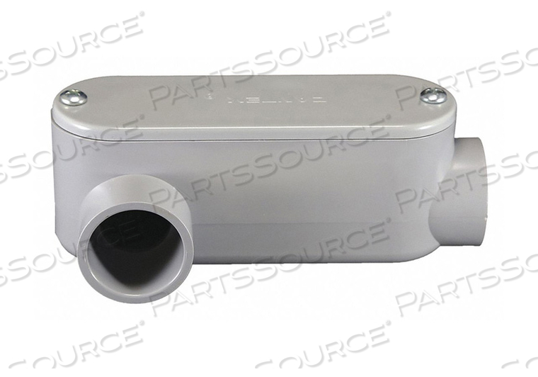 RIGID PVC CONDUIT BODY, 1-1/4 IN. TRADE, LR CONFIGURATION by Cantex