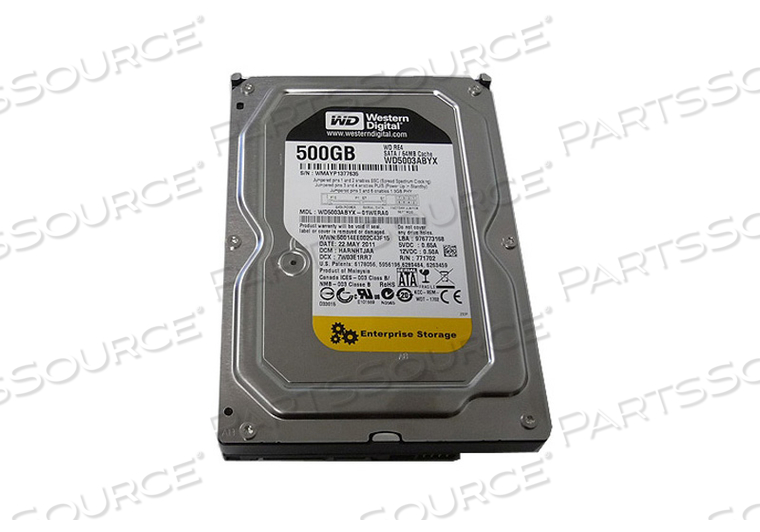 HARD DRIVE SATA 500GB by Western Digital