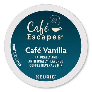 CAFE VANILLA K-CUPS, 24/BOX by Cafe Escapes