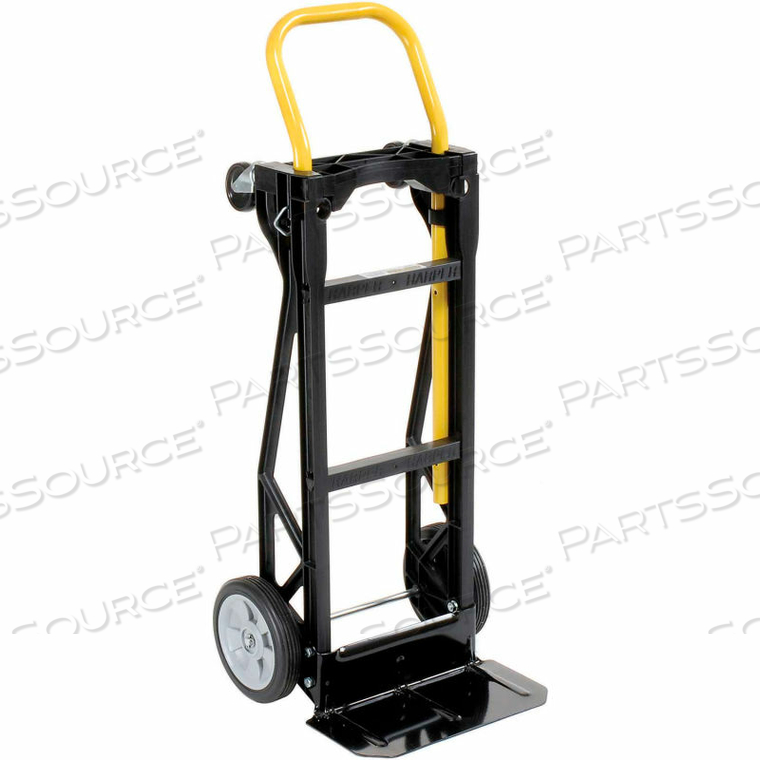 ULTRA LITE NYLON 2-IN-1 CONVERTIBLE HAND TRUCK SEMI-PNEUMATIC WHEELS by Harper