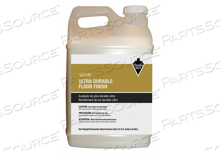 FLOOR FINISH 2.5 GAL. SOLID CONTENT 0.24 by Tough Guy