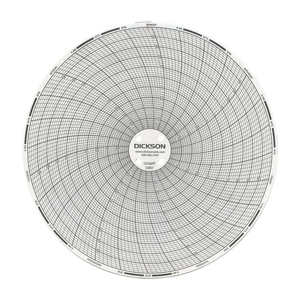 CIRCULAR PAPER CHART, 6 IN DIA, -50 TO 50 DEG F, 7 DAY by Dickson