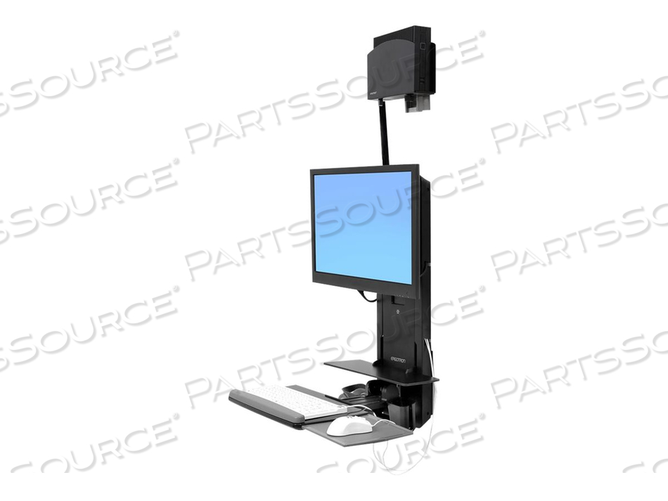 STYLEVIEW SIT-STAND VERTICAL LIFT, PATIENT ROOM (BLACK) by Ergotron, Inc.