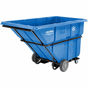 DELUXE RECYCLING EXTRA HD PLASTIC FORKLIFTABLE TILT TRUCK 1-1/2 CU. YARD by Quality Industries LLC DELUXE RECYCLING EXTRA HD PLASTIC FORKLIFTABLE TILT TRUCK 1-1/2 CU. YARD by Quality Industries LLC