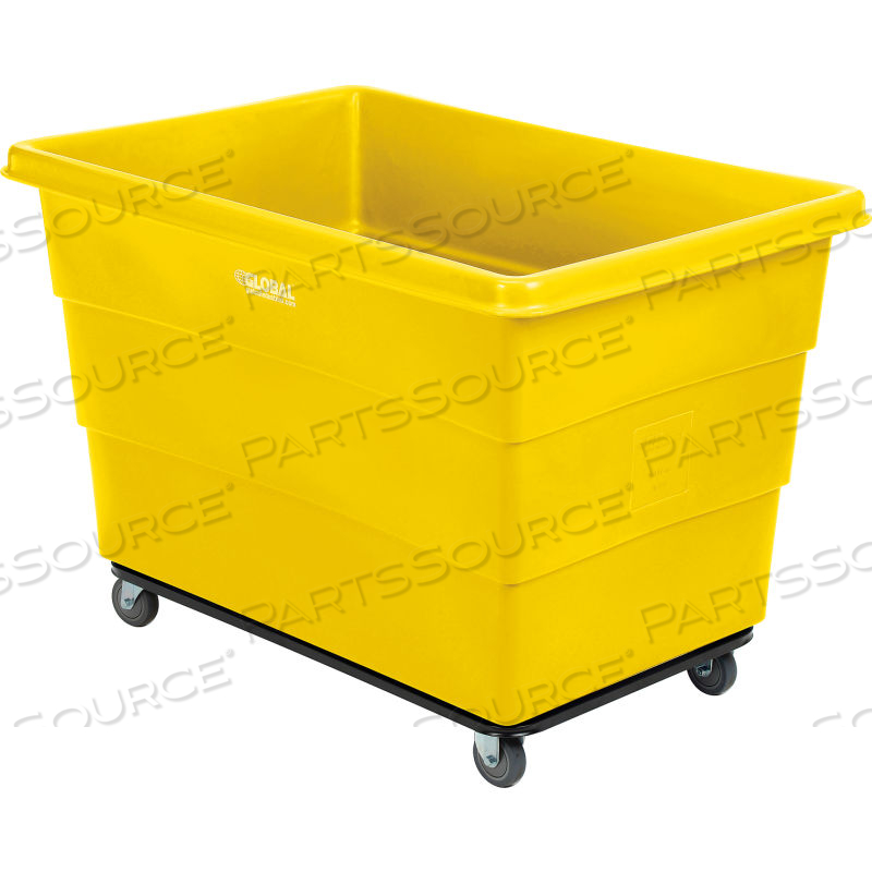 PLASTIC BULK BOX TRUCK, 20 BUSHEL, STEEL CHASSIS BASE YELLOW by Approved Vendor