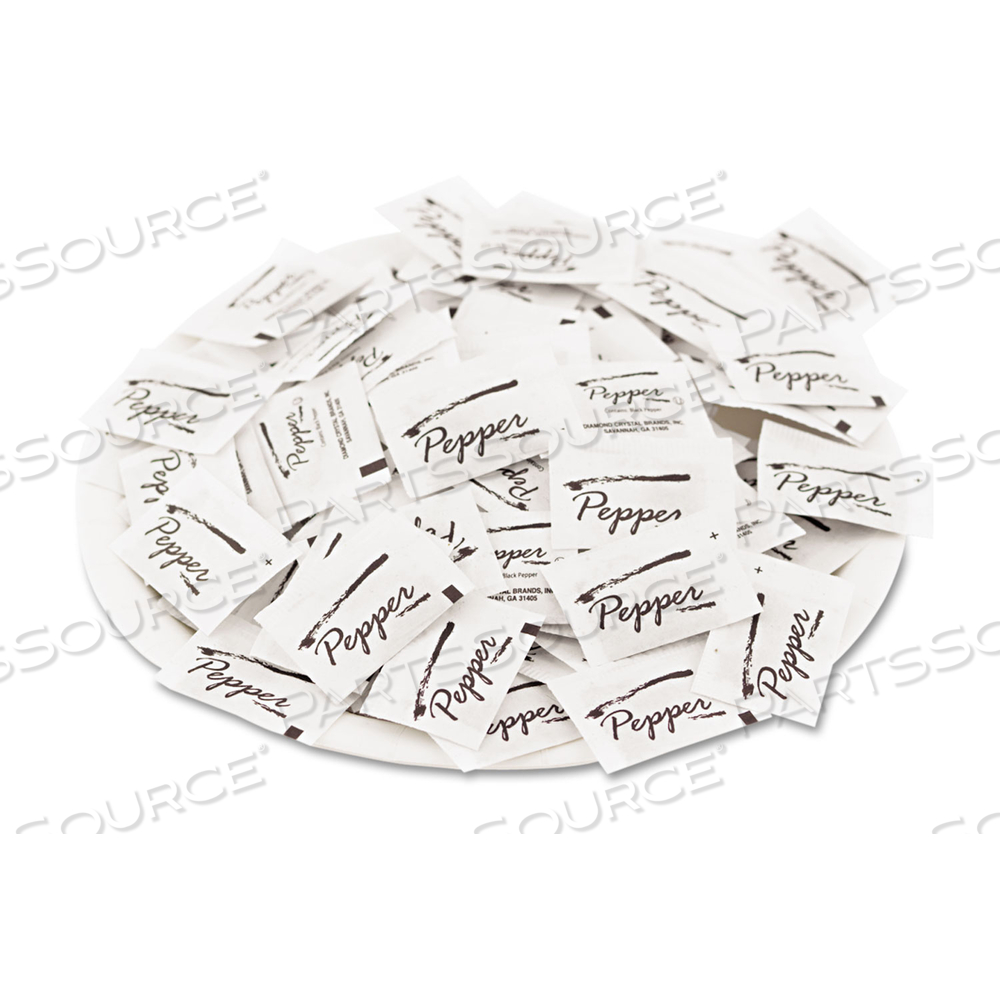 PEPPER PACKETS, 0.1 GRAMS by Diamond Crystal PEPPER PACKETS, 0.1 GRAMS by Diamond Crystal