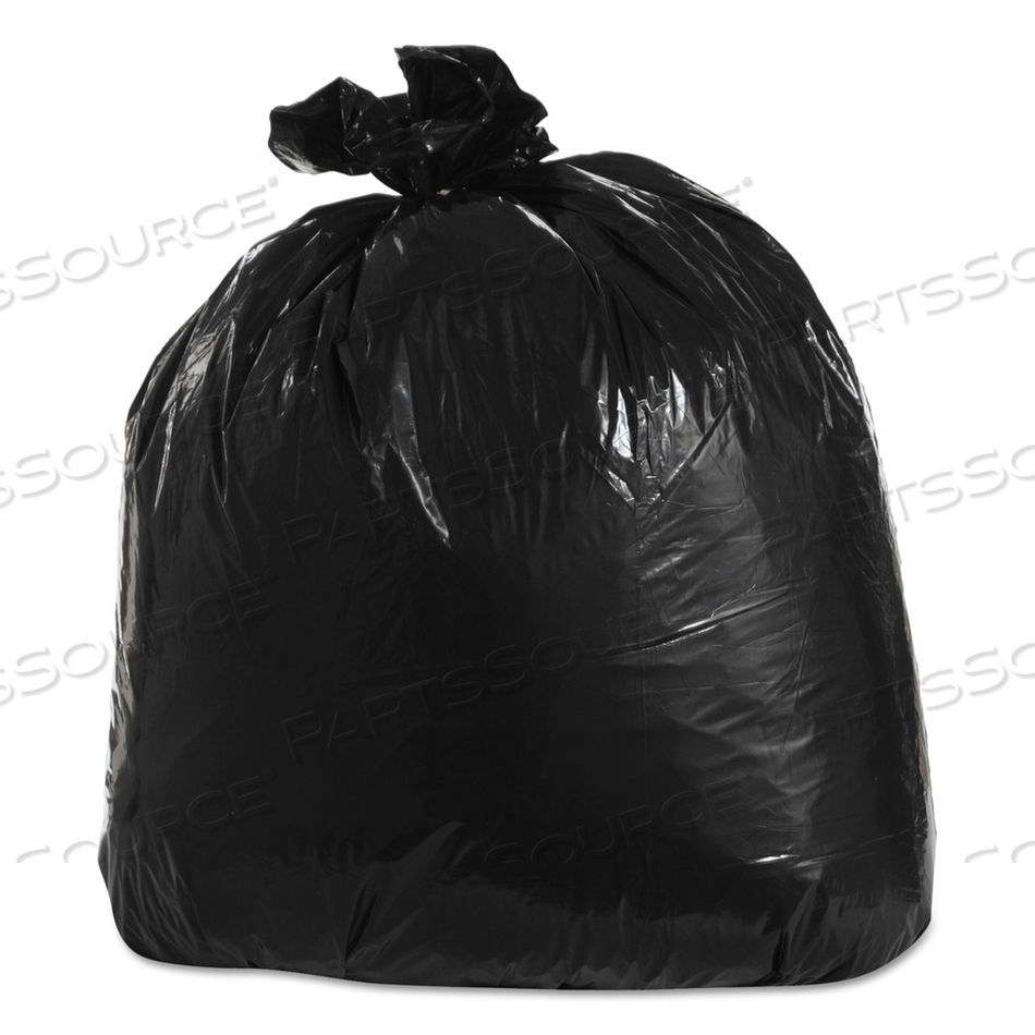 LOW-DENSITY CAN LINERS, 33 GAL, 1.25 MIL, 33" X 39", BLACK by Trinity Plastics