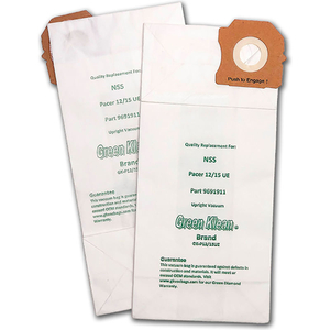 GREEN KLEAN REPLACEMENT VACUUM CLEANER BAGS FOR NSS 9600121, 9600151 by Kleen Green