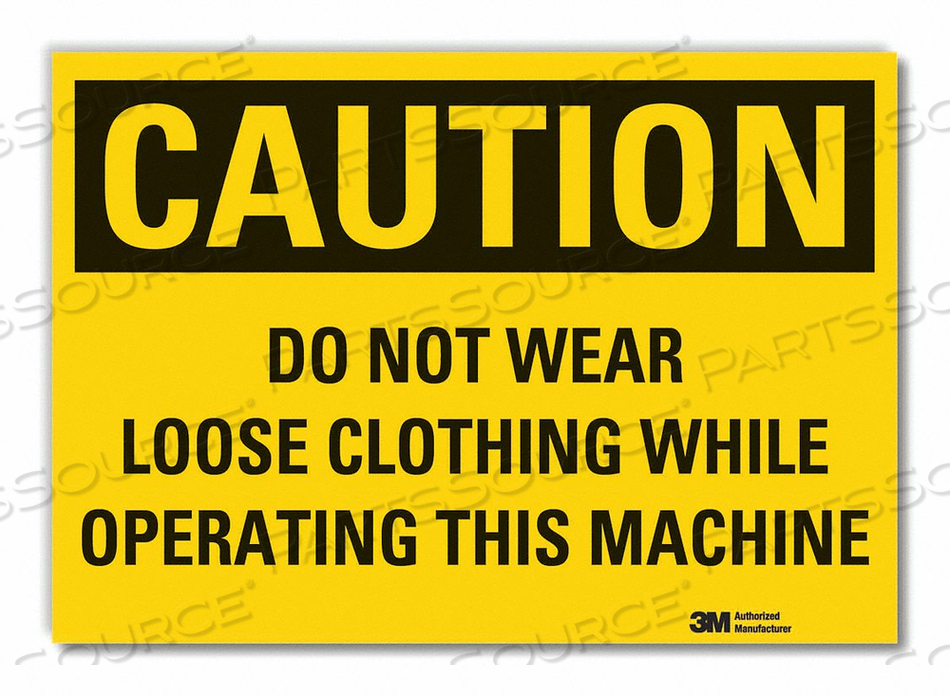 CAUTION SIGN 10 W 7 H 0.004 THICKNESS by Lyle Signs Inc.