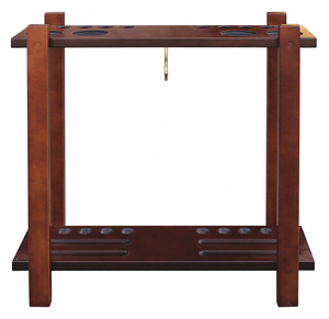 FLOOR BILLIARD POOL CUE RACK WALNUT by Hathaway