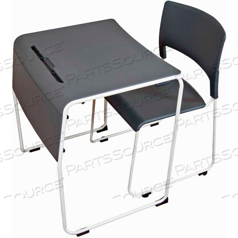 LIGHTWEIGHT STACKABLE STUDENT DESK AND CHAIR by Luxor LIGHTWEIGHT STACKABLE STUDENT DESK AND CHAIR by Luxor