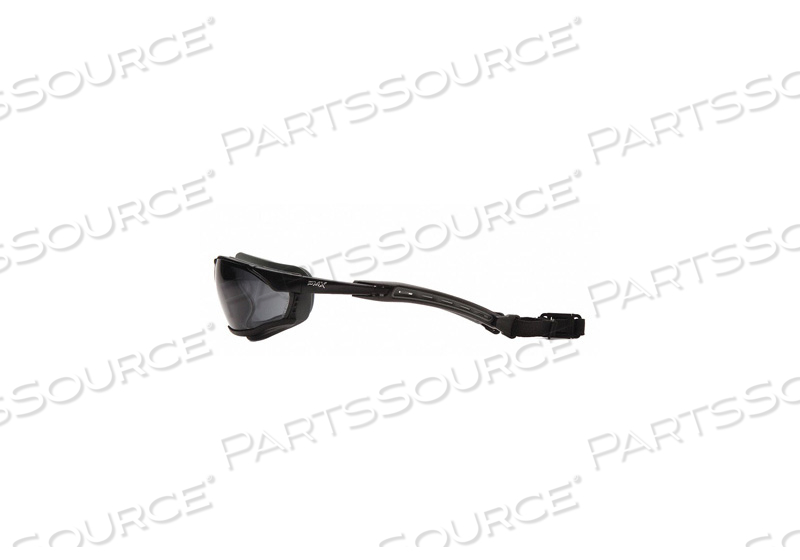 SAFETY GLASSES ANTI-FOG BLACK GRAY LENS by Pyramex