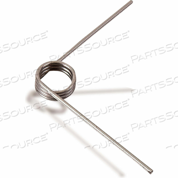 90 TORSION SPRING - 1.45" COIL DIA. - 0.115" WIRE DIA. - WOUND RIGHT - 302 STAINLESS STEEL 