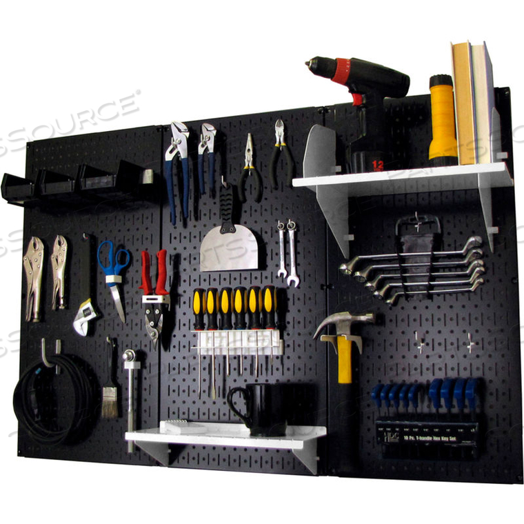 PEGBOARD STANDARD TOOL STORAGE KIT, 48"W X 32"H X 3/4"D by Wall Control Pegboard