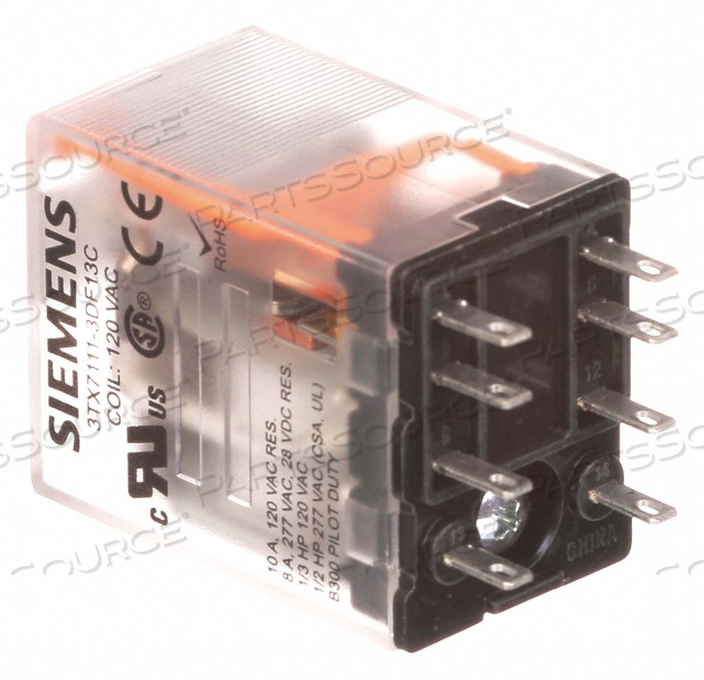 RELAY DPDT 10A 120VAC RELAY DPDT 10A 120 by Siemens