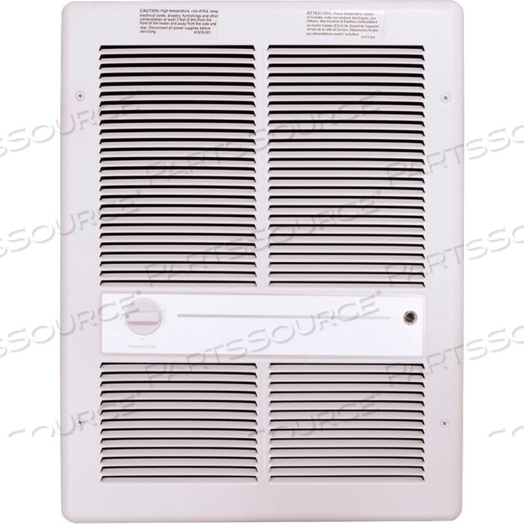 FAN FORCED WALL HEATER - 1500/750W 120V WHITE by TPI Corporation FAN FORCED WALL HEATER - 1500/750W 120V WHITE by TPI Corporation