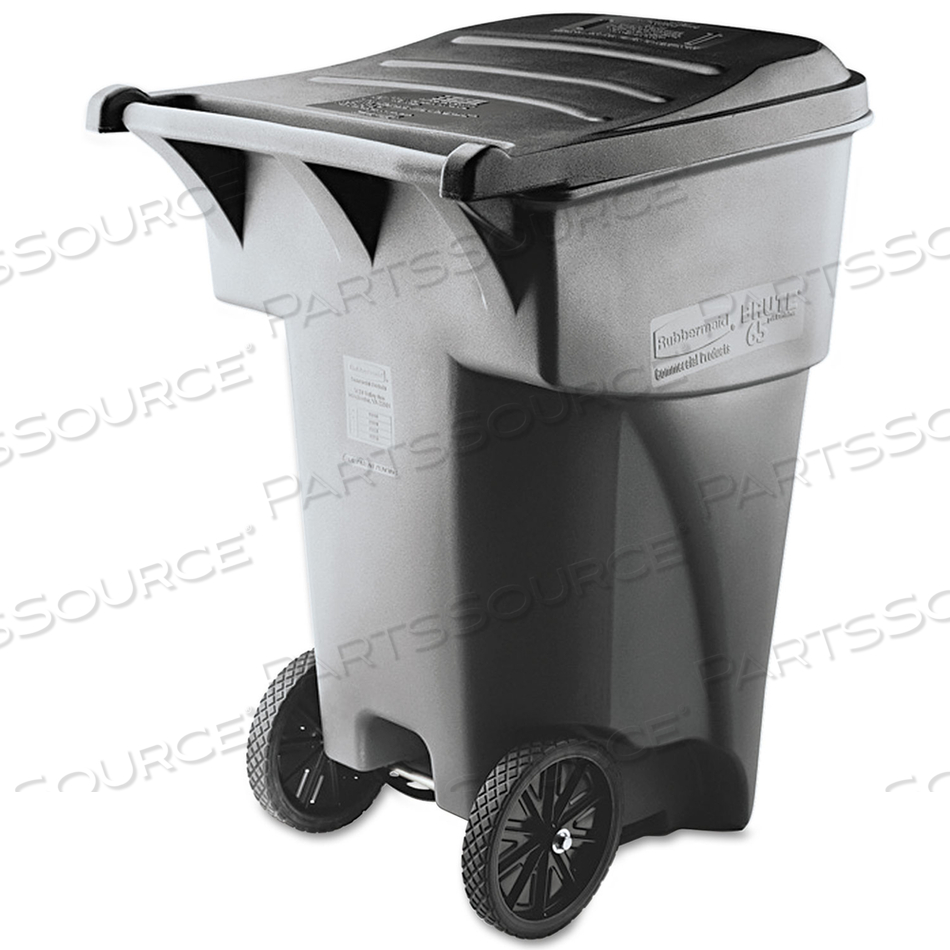BRUTE ROLL-OUT HEAVY-DUTY CONTAINER, 95 GAL, POLYETHYLENE, GRAY by Rubbermaid Medical Division BRUTE ROLL-OUT HEAVY-DUTY CONTAINER, 95 GAL, POLYETHYLENE, GRAY by Rubbermaid Medical Division