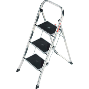 K30 3 STEP ALUMINUM FOLDING STEP LADDER by Hailo