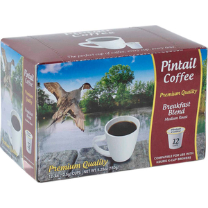 BREAKFAST BLEND, MEDIUM ROAST, 0.53 OZ., 12 K-CUPS/BOX by Pintail Coffee, Inc.