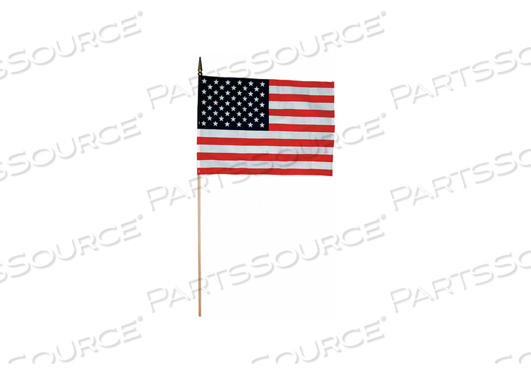 US HAND HELD FLAG SET 8IN.HX12IN.W PK12 by Annin Flagmakers US HAND HELD FLAG SET 8IN.HX12IN.W PK12 by Annin Flagmakers