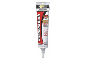 CAULK SILICONE 5.5 OZ TUBE WHITE by White Lightning