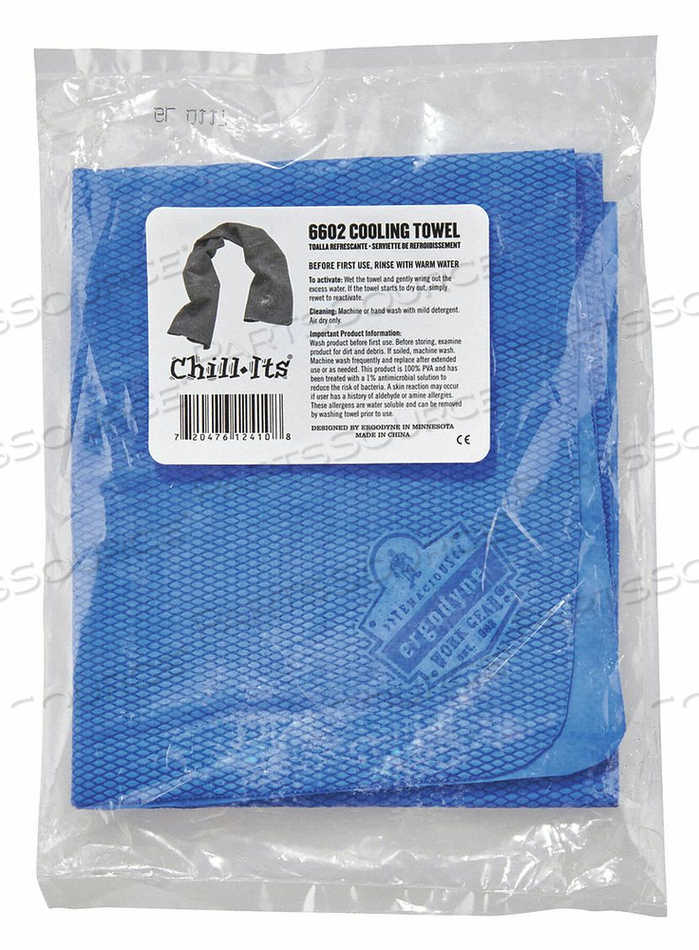 EVAPORATIVE COOLING TOWEL BLUE PK50 by Ergodyne