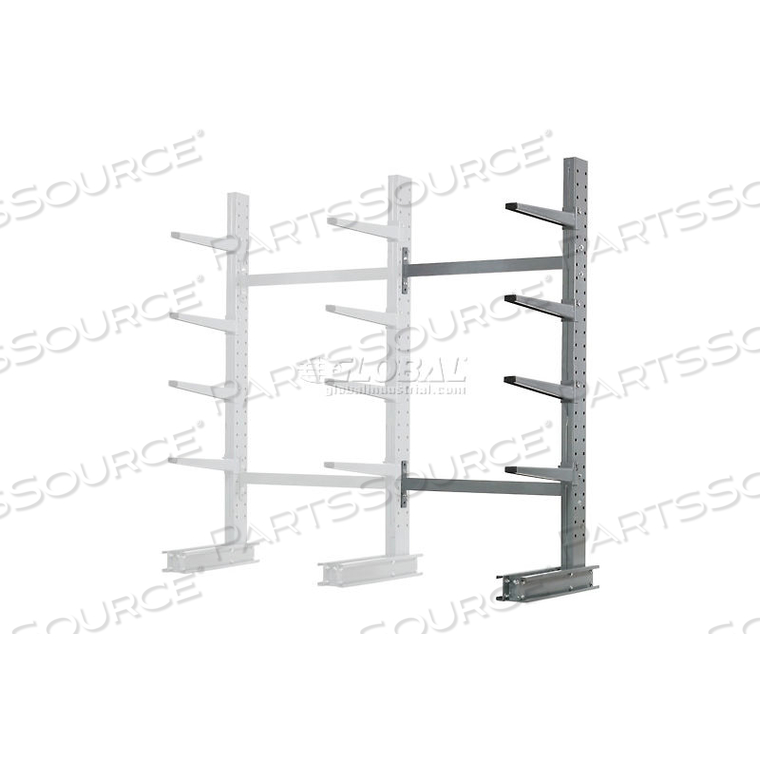 SINGLE SIDED MD ADD-ON CANTILEVER RACK UNIT, 48"WX33"DX8'H, 5300 LB CAP, FOR USE W/1000 SERIES, NO LIP by Modern Equipment (Meco) SINGLE SIDED MD ADD-ON CANTILEVER RACK UNIT, 48"WX33"DX8'H, 5300 LB CAP, FOR USE W/1000 SERIES, NO LIP by Modern Equipment (Meco)