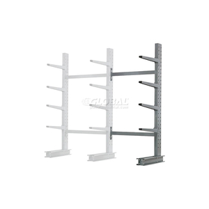 SINGLE SIDED MD ADD-ON CANTILEVER RACK UNIT, 48"WX33"DX8'H, 5300 LB CAP, FOR USE W/1000 SERIES, NO LIP by Modern Equipment (Meco) SINGLE SIDED MD ADD-ON CANTILEVER RACK UNIT, 48"WX33"DX8'H, 5300 LB CAP, FOR USE W/1000 SERIES, NO LIP by Modern Equipment (Meco)
