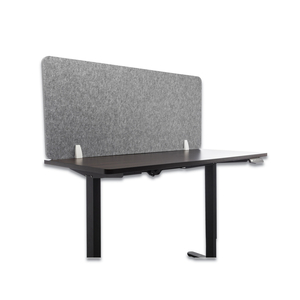 DESK SCREEN CUBICLE PANEL AND OFFICE PARTITION PRIVACY SCREEN, 54.5 X 1 X 23.5, POLYESTER, GRAY by Lumeah