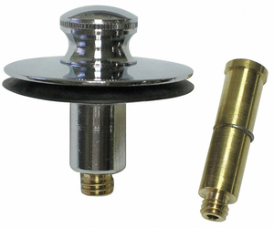 DRAIN STOPPER DIA. 2 BRASS CHROME by WCM Industries Inc.