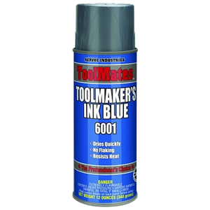 TOOLMAKER'S INK, 12 OZ, AEROSOL CAN, BLUE by Crown TOOLMAKER'S INK, 12 OZ, AEROSOL CAN, BLUE by Crown