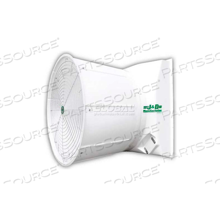 55" STORM EXHAUST FAN 2 HP 630 RPM 1 PH CAST ALUMINUM BLADES by J & D Manufacturing 55" STORM EXHAUST FAN 2 HP 630 RPM 1 PH CAST ALUMINUM BLADES by J & D Manufacturing