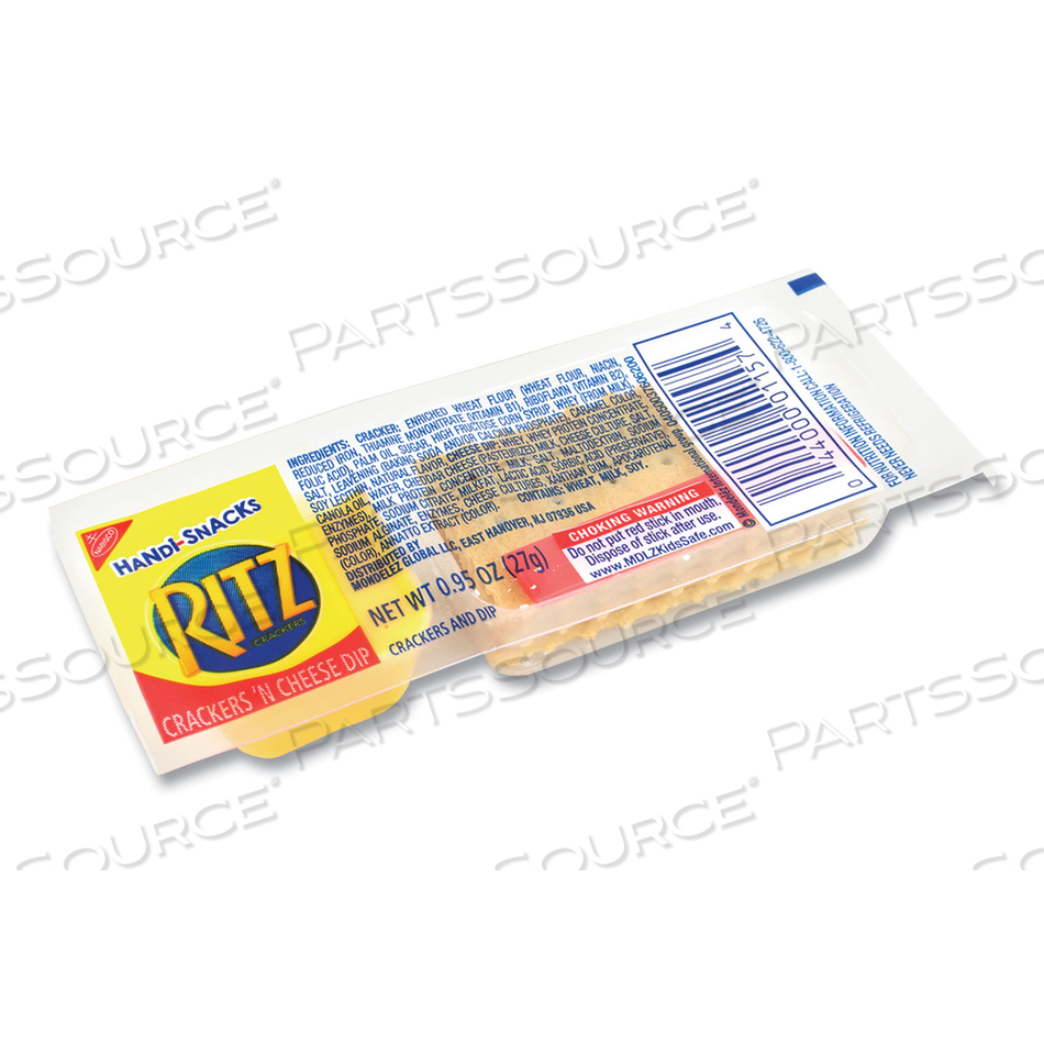 HANDI SNACKS RITZ CRACKERS 'N CHEESY DIP, 0.95 OZ PACK, 30 PACKS/BOX 