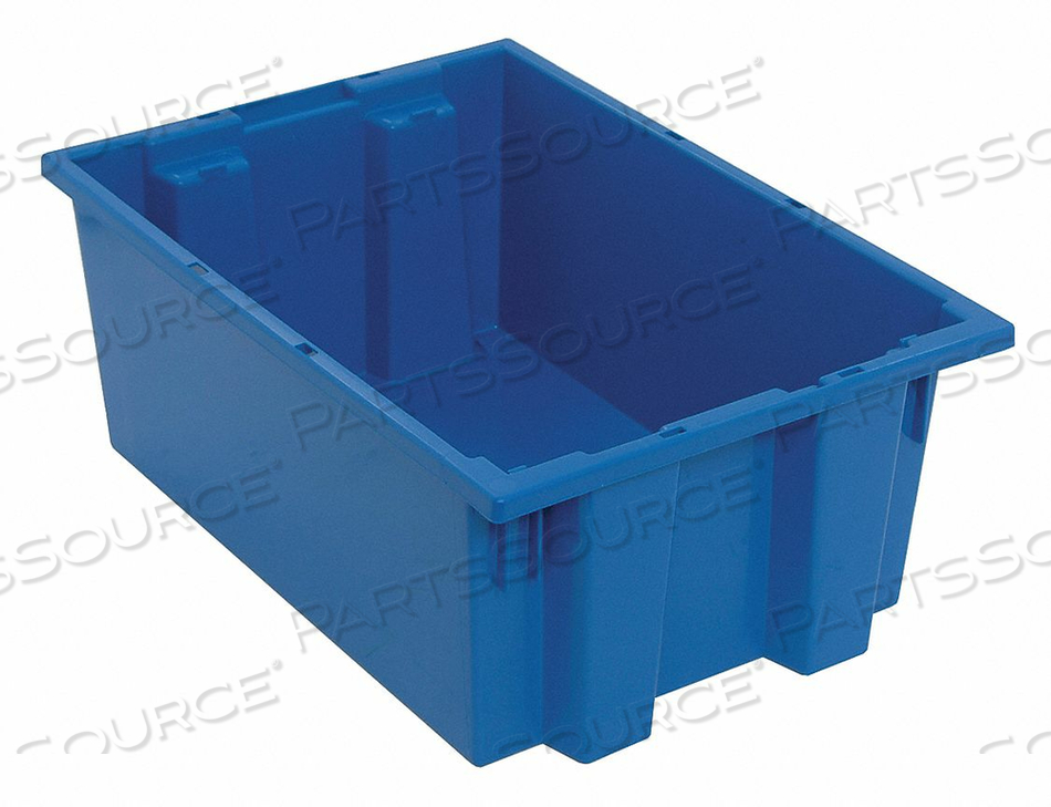 E1882 NEST AND STACK CONTAINER 19-1/2 IN BLUE by Quantum Storage Systems E1882 NEST AND STACK CONTAINER 19-1/2 IN BLUE by Quantum Storage Systems