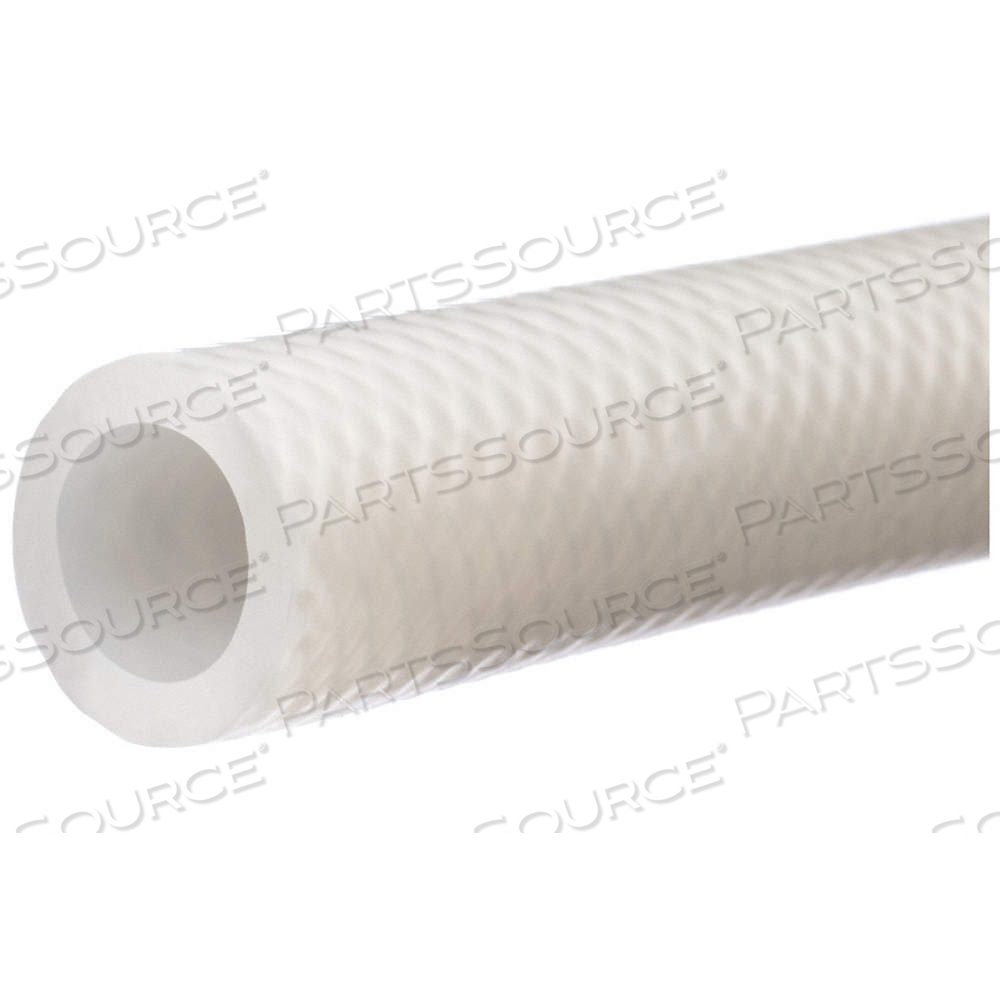 TUBING, SILICONE, 1/2 IN ID, 7/8 IN OD, 100 FT LG, CLEAR, POLYESTER BRAID by USA Sealing, Inc TUBING, SILICONE, 1/2 IN ID, 7/8 IN OD, 100 FT LG, CLEAR, POLYESTER BRAID by USA Sealing, Inc