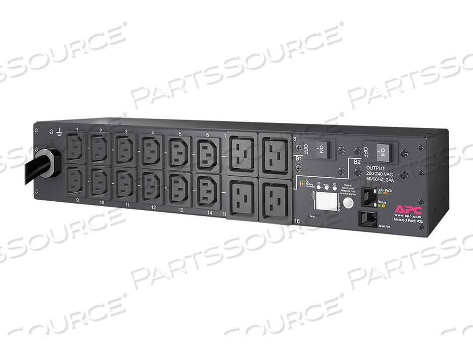 RACK PDU, METERED, 2U, 30A, 208V, (12) C13S & (4) C19 by APC / American Power Conversion
