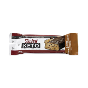 WHIPPED PEANUT BUTTER CHOCOLATE KETO MEAL BAR, 1.48 OZ BAR, 5 BARS/BOX, 2 BOXES by SlimFast