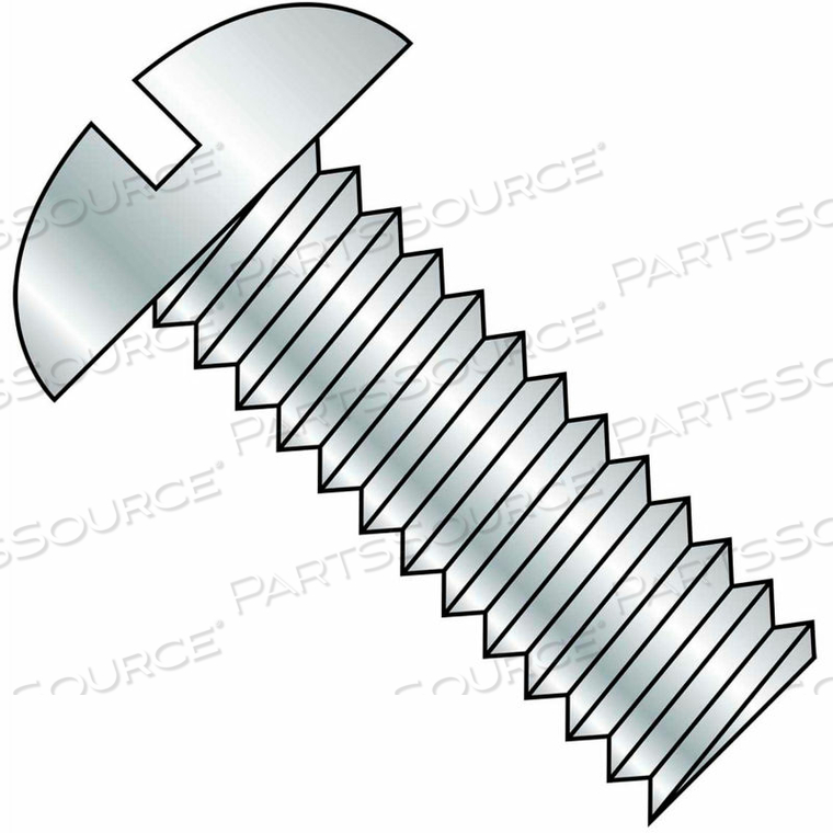 4-40 X 3/4" SLOTTED ROUND HEAD MACHINE SCREW - 18-8 STAINLESS PKG OF 50 