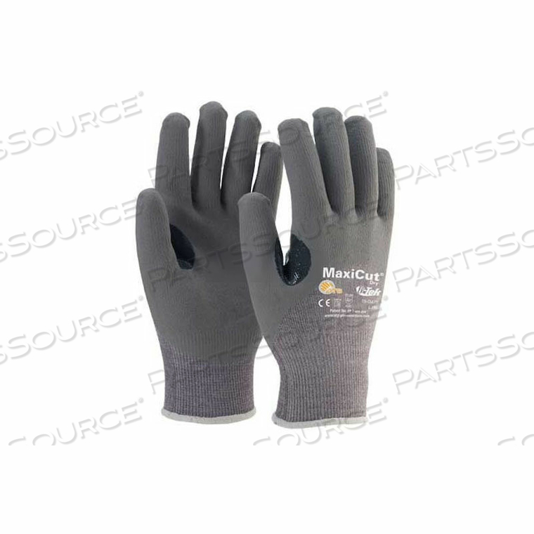 MAXIGARD PREMIUM GRAY FOAM NITRILE GLOVES, OVER KNUCKLE COATED, DYNEEMA SHELL, XS 