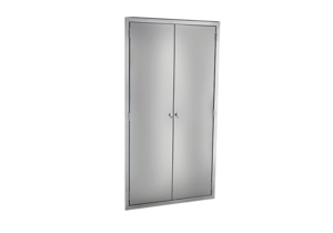 EQUIPMENT AND SUPPLIES CABINET 47"W X 60"H X 18"D SUPPLIES CABINET W/ GLASS DOOR W/(5) S/S ADJ SHELVES by Blickman