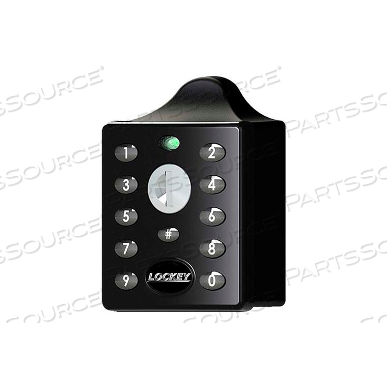 ELECTRONIC KEYPAD LOCKER LOCK - VERTICAL KEYPAD - BLACK 