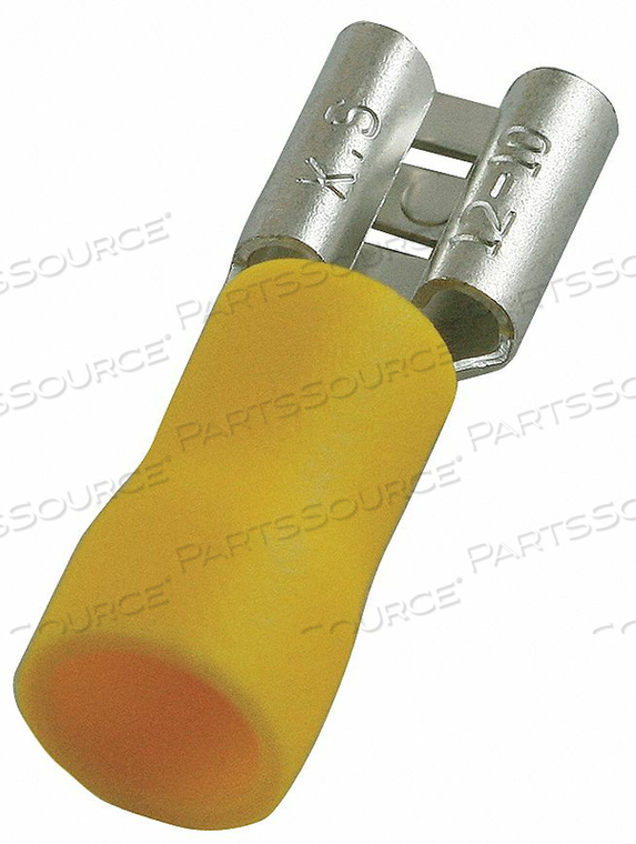 FEMALE DISCONNECT YELLOW 12-10AWG PK50 by Power First FEMALE DISCONNECT YELLOW 12-10AWG PK50 by Power First