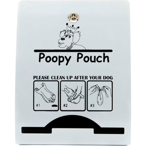 POOPY POUCH EXPRESS PET WASTE BAG DISPENSER FOR ROLLED BAGS, METALLIC by Crown Products