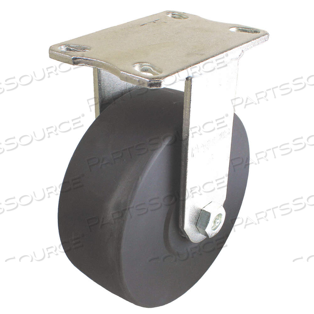 KINGPINLESS PLATE CASTER, 6 IN WHEEL DIA., 4100 LB, 7 1/2 IN MOUNTING HT, NYLON by Approved Vendor KINGPINLESS PLATE CASTER, 6 IN WHEEL DIA., 4100 LB, 7 1/2 IN MOUNTING HT, NYLON by Approved Vendor
